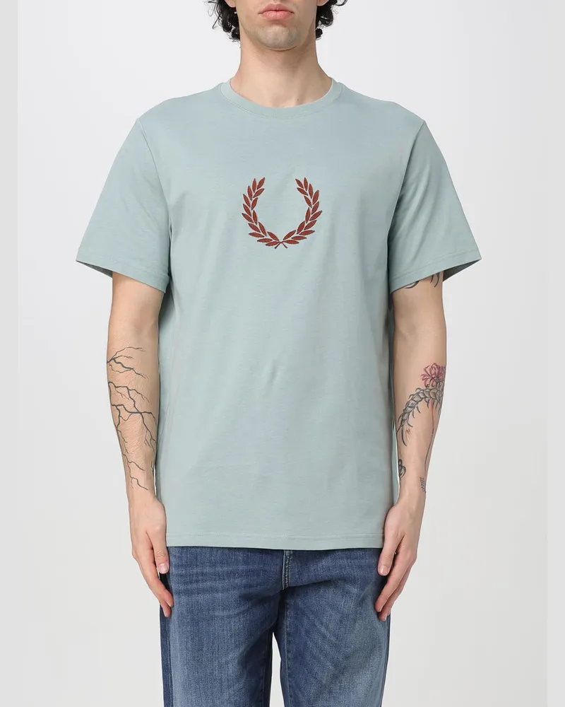 Fred Perry T-shirt herren Silber