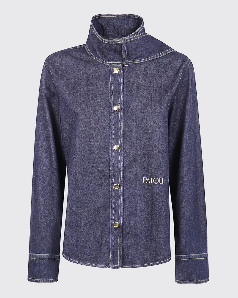 Patou Hemdbluse damen Blau