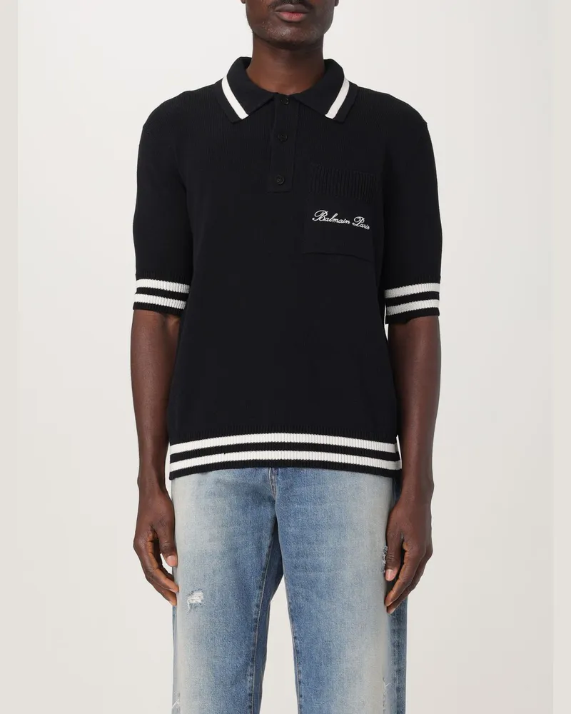 Balmain Polo herren Schwarz