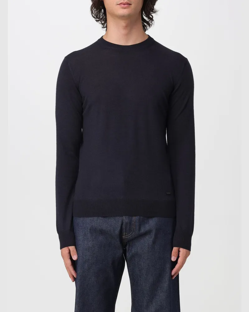 Brooksfield Woll-Cardigan mit Schalkragen und Knopfverschluss Navy