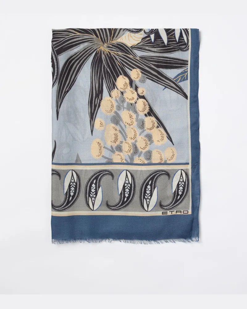 Etro Schal herren Blau
