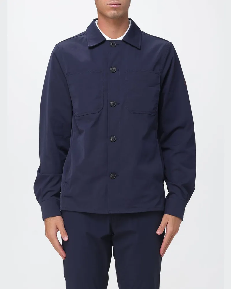 Save The Duck Basil Hemdjacke aus wasserabweisendem technischem Gewebe Navy