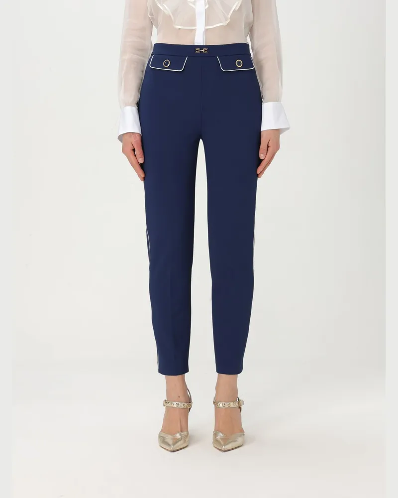 Elisabetta Franchi Hose damen Blau