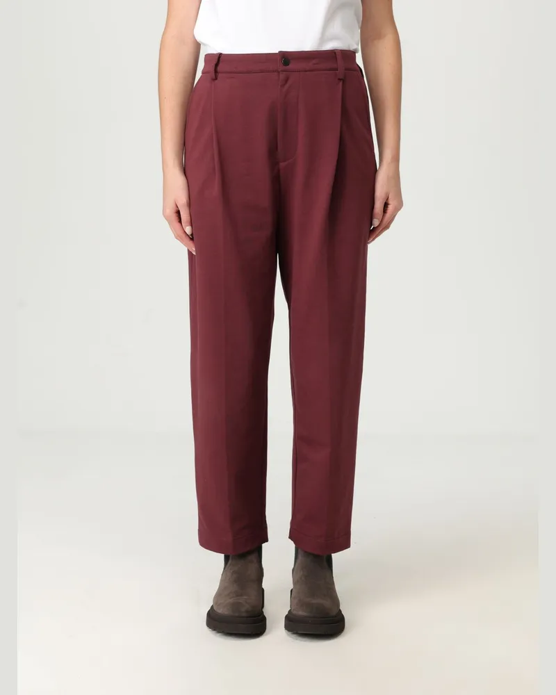 Brunello Cucinelli Hose damen Burgunderrot