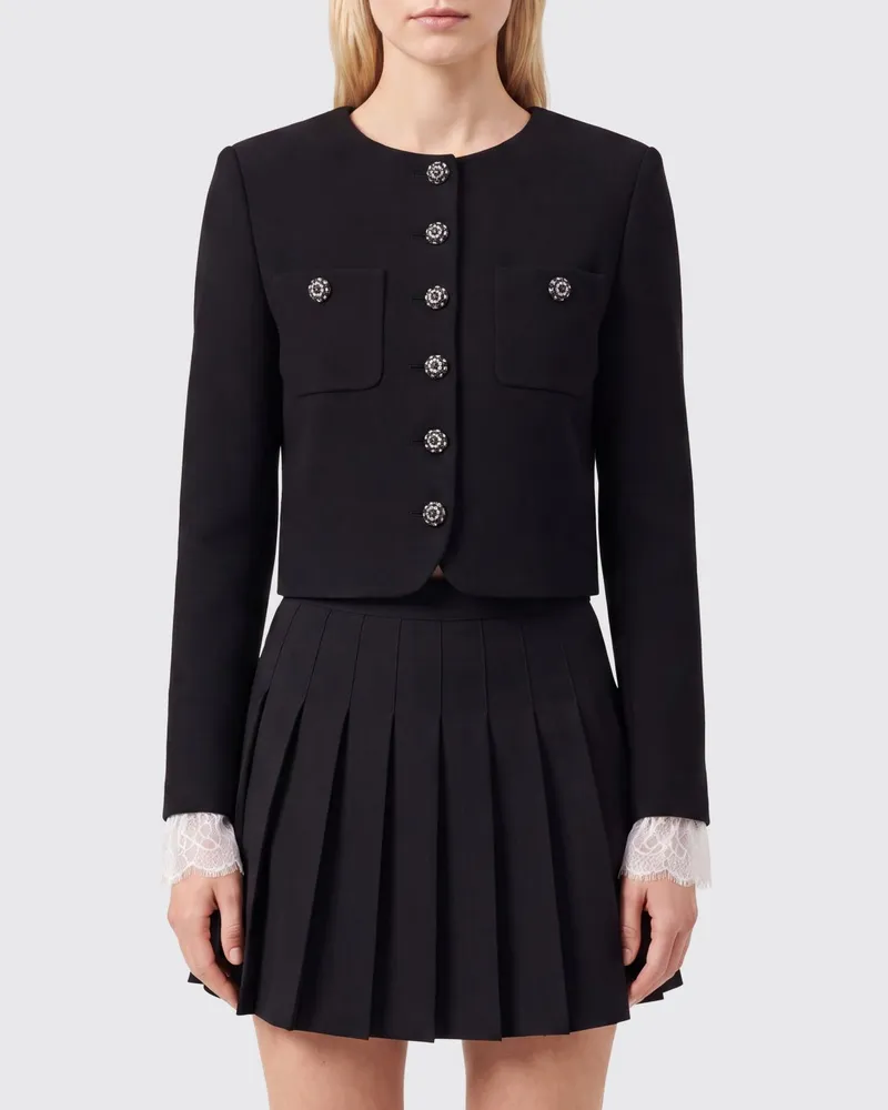 Self-Portrait Jacke damen Schwarz