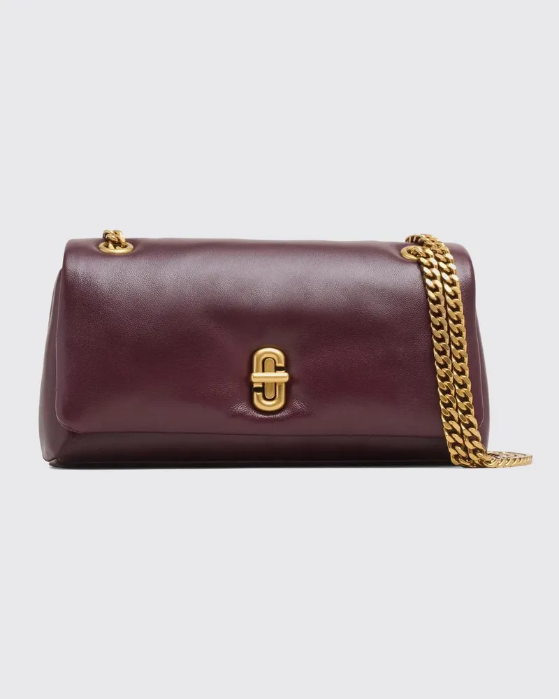Marc Jacobs The Scene Crossbody-Tasche von aus Leder mit Kettendetail und Drehverschluss Burgunderrot