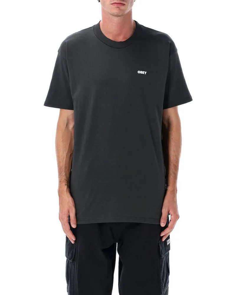 Obey T-shirt herren Schwarz