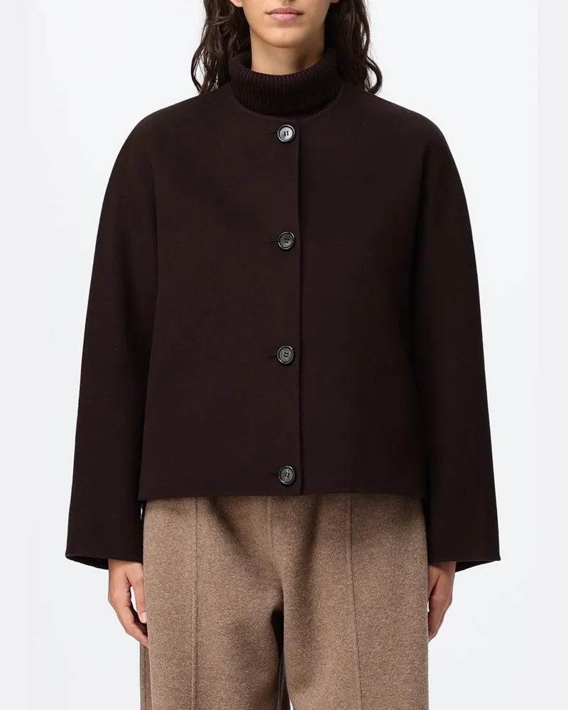 Max Mara Kurzer Mantel Kate aus reiner Wolle mit Schalkragen Earth