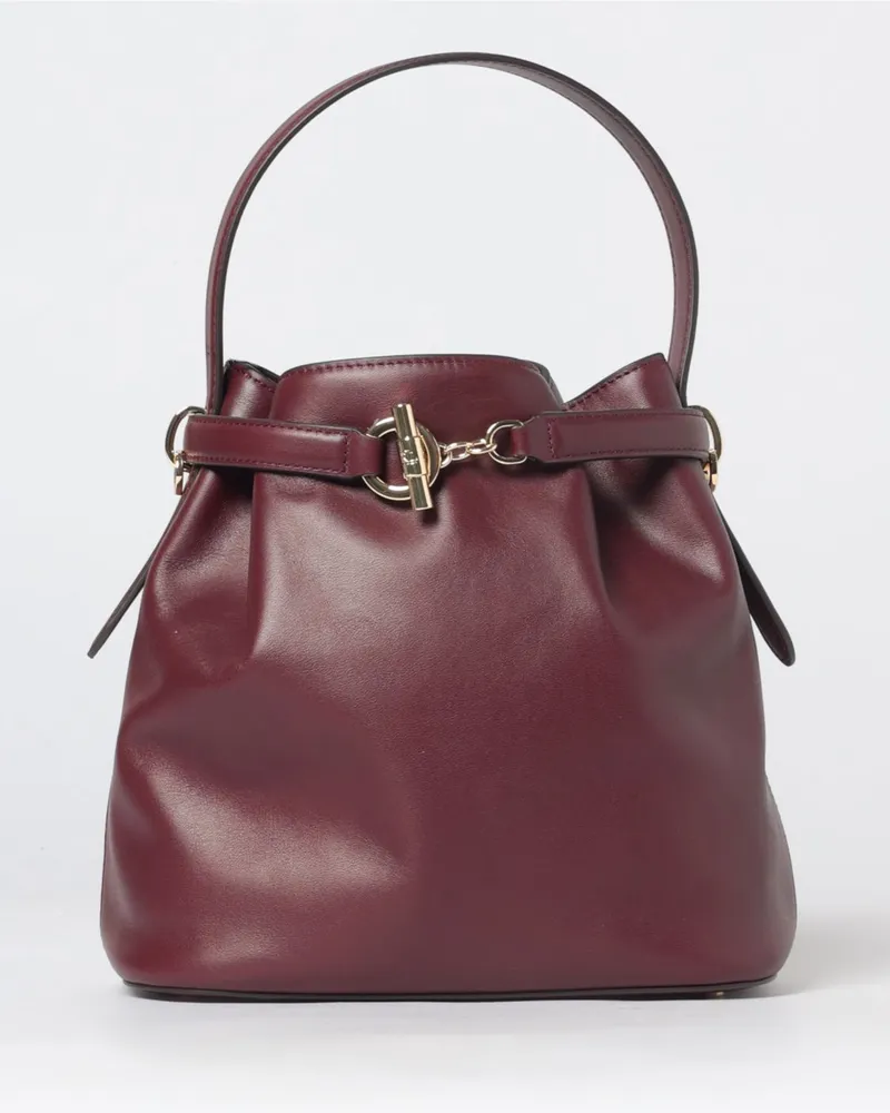 Ralph Lauren Schultertasche damen Burgunderrot