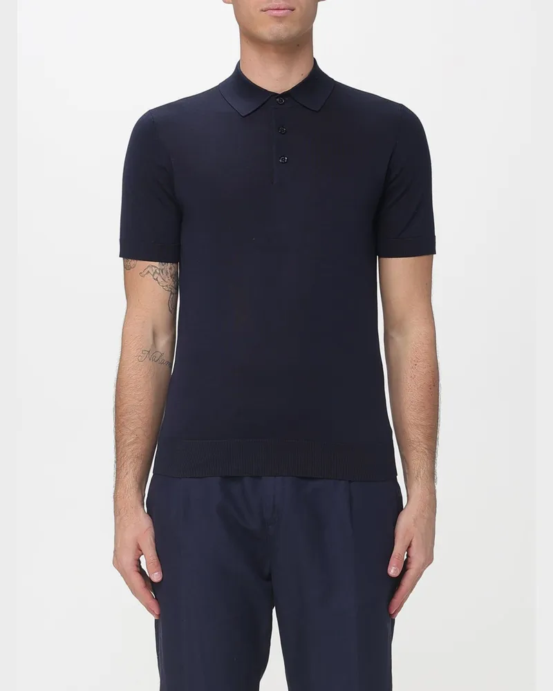 Paolo Pecora Milano T-shirt herren Blau