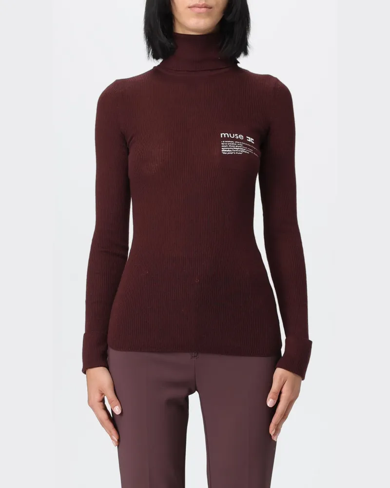 Elisabetta Franchi Pullover damen Weinrot