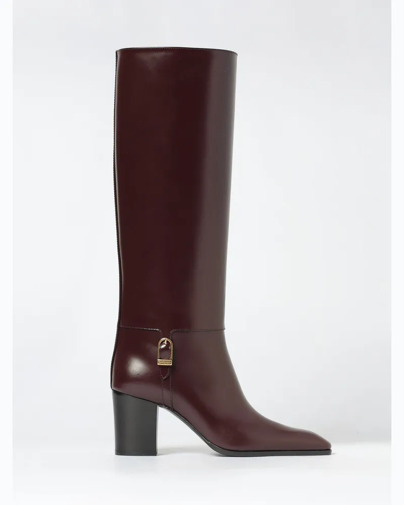Saint Laurent Schuhe damen Weinrot