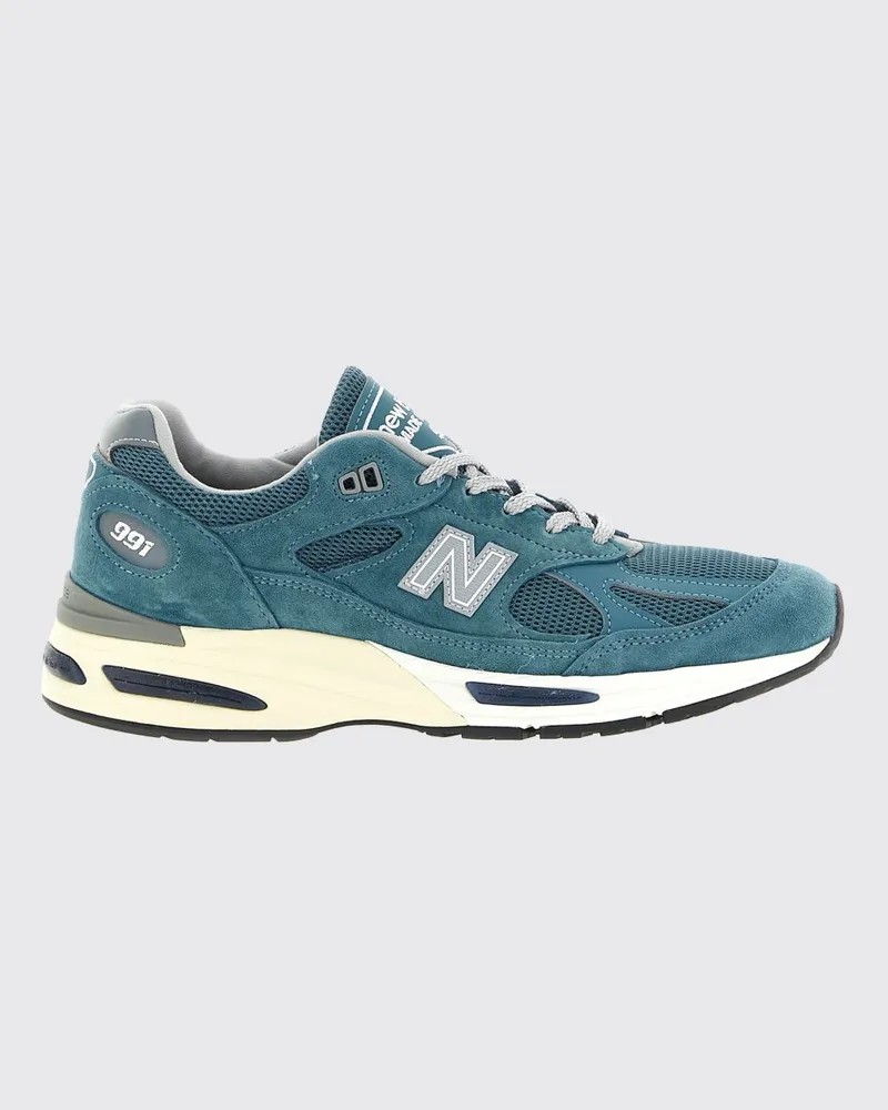 New Balance Mehrfarbige Made in UK 991v2 Sneakers aus Veloursleder und Mesh Blau