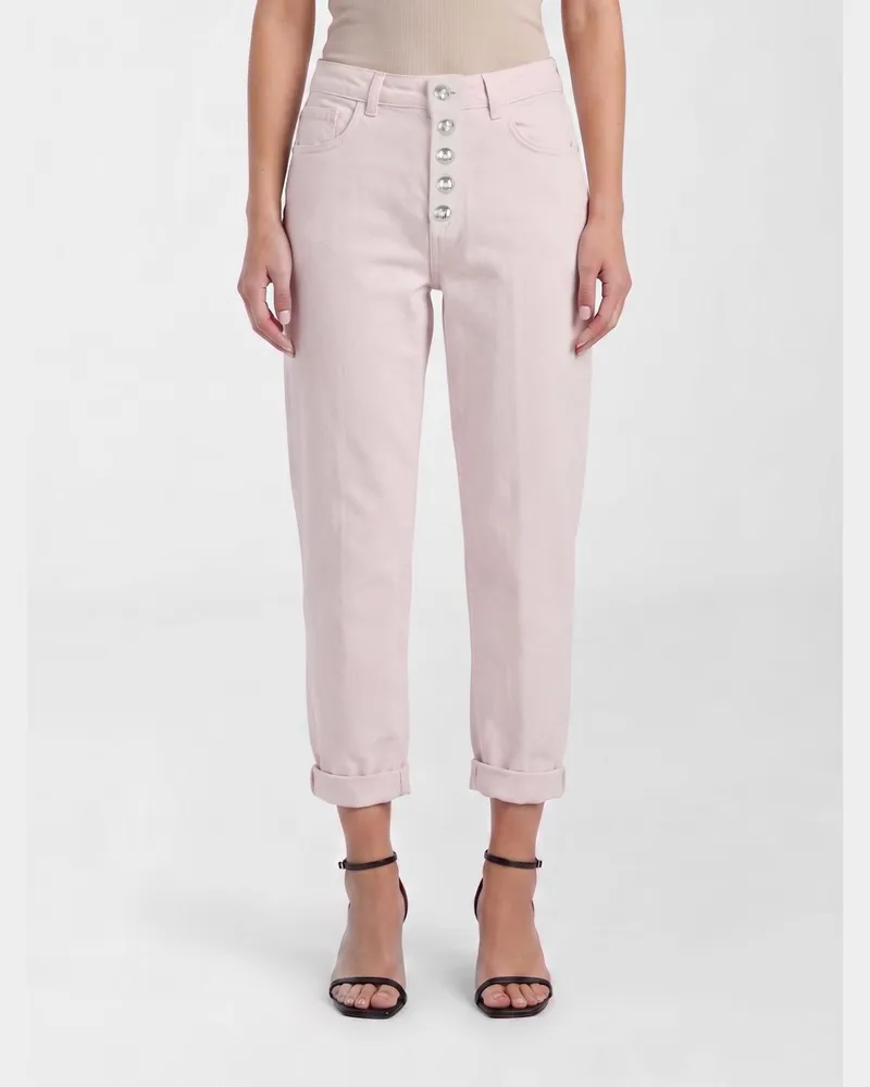 Dondup Cropped Fit Jeans aus Baumwolldenim Pink
