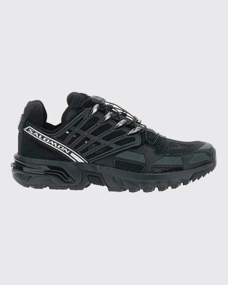 Salomon ACS Pro Shell Mesh- und Gummi-Sneakers Schwarz