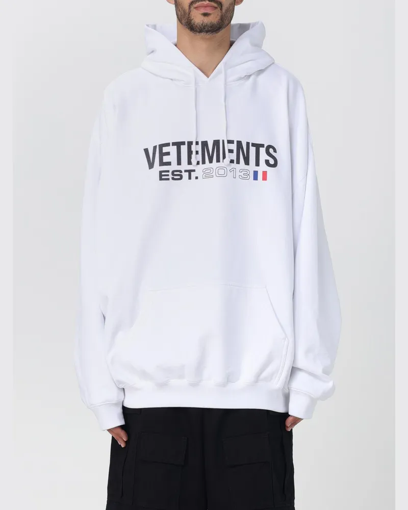 VETEMENTS Sweatshirt herren Weiß