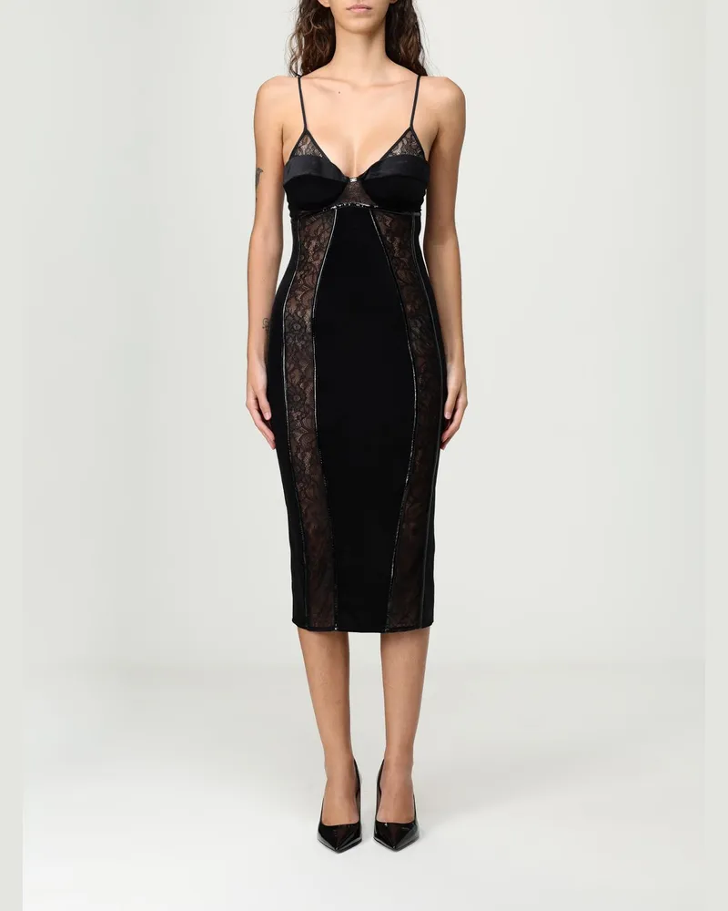Elisabetta Franchi Kleider damen Schwarz