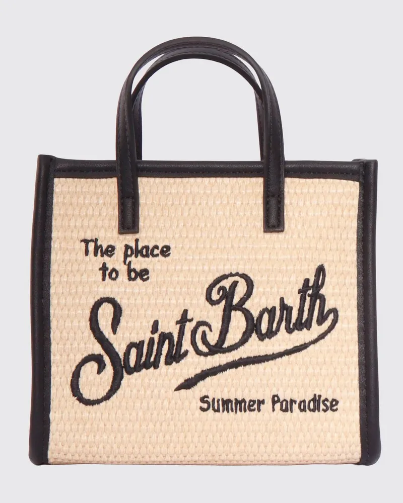 MC2 Saint Barth Vivian Handtasche aus Stroh und Kunstleder Rope