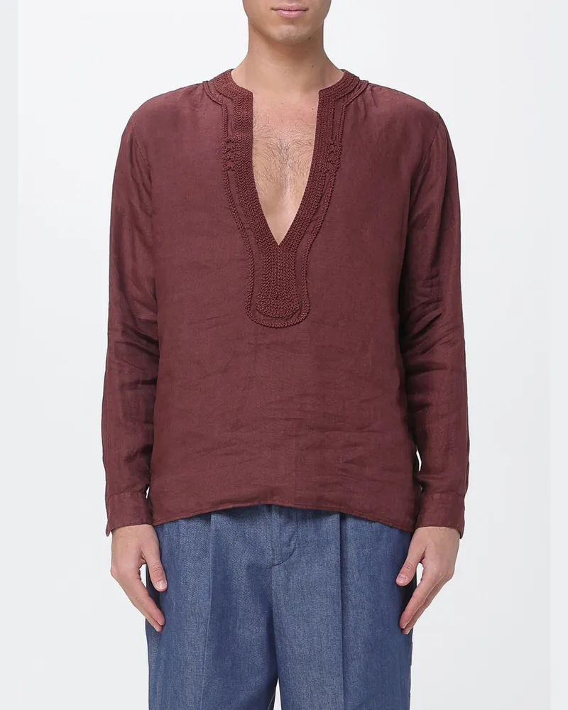 Emporio Armani Hemd herren Burgunderrot