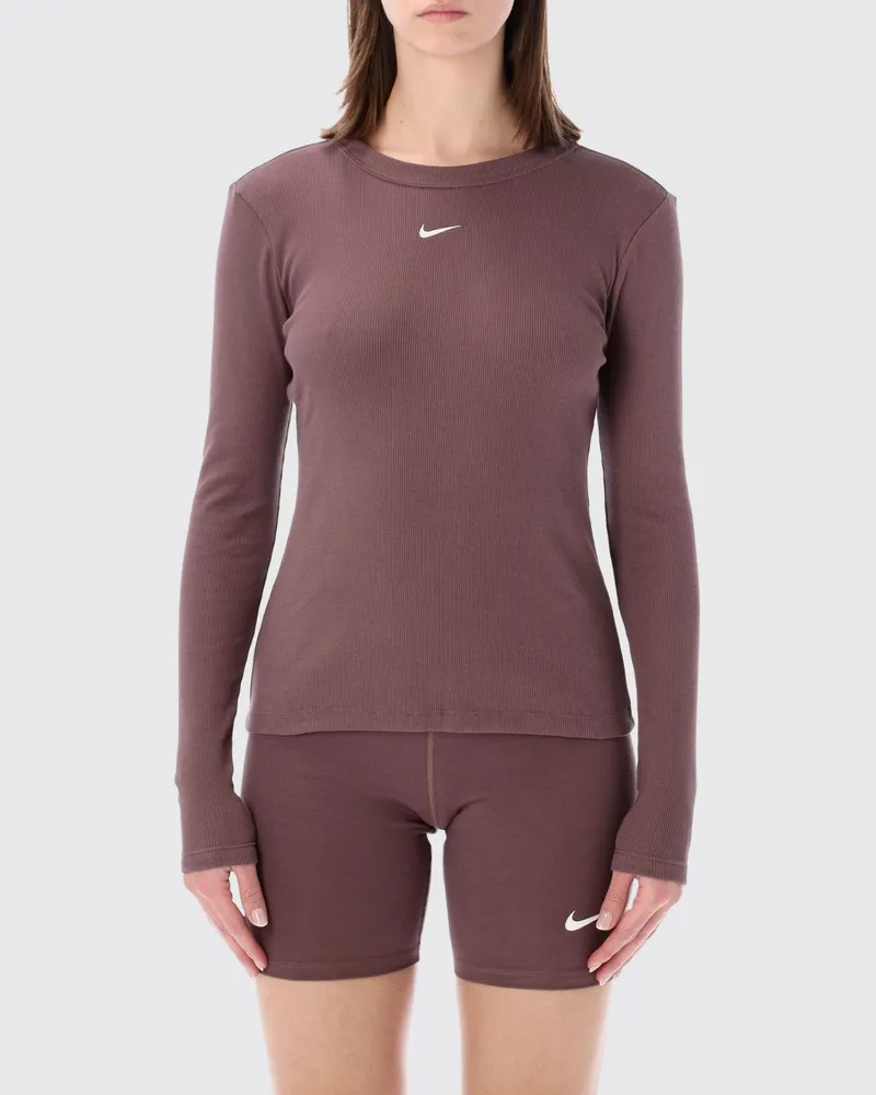 Nike T-shirt damen Burgunderrot