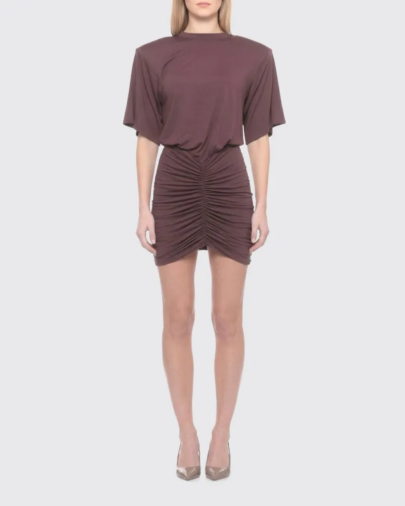 ANDAMANE Kleid damen Burgunderrot