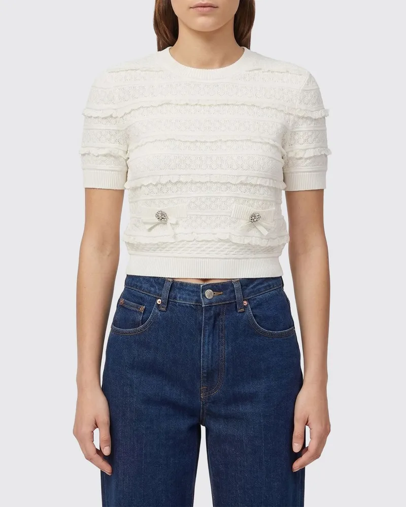 Self-Portrait Top damen Weiß