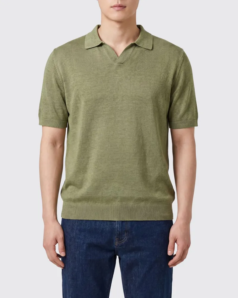 120% Lino T-shirt herren Military