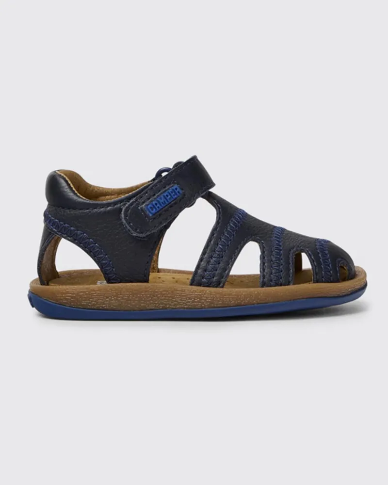 Camper BIcho  Sandale aus Kalbsleder Blau