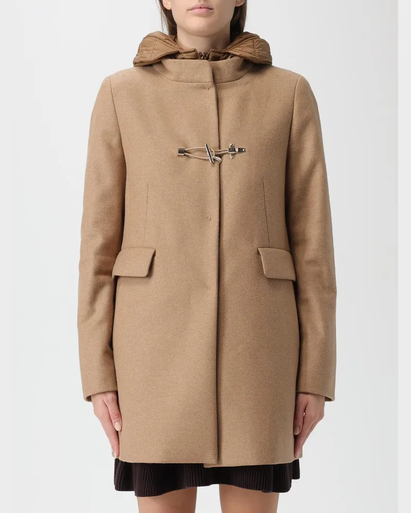 Fay Mantel damen Camel