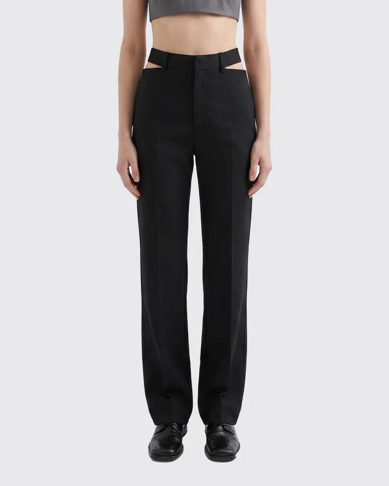 Jil Sander Hose aus Schurwolle Schwarz