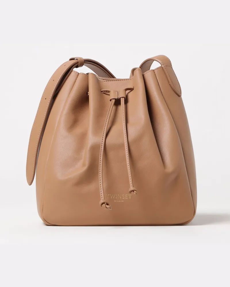 Twin-Set Schultertasche damen Camel
