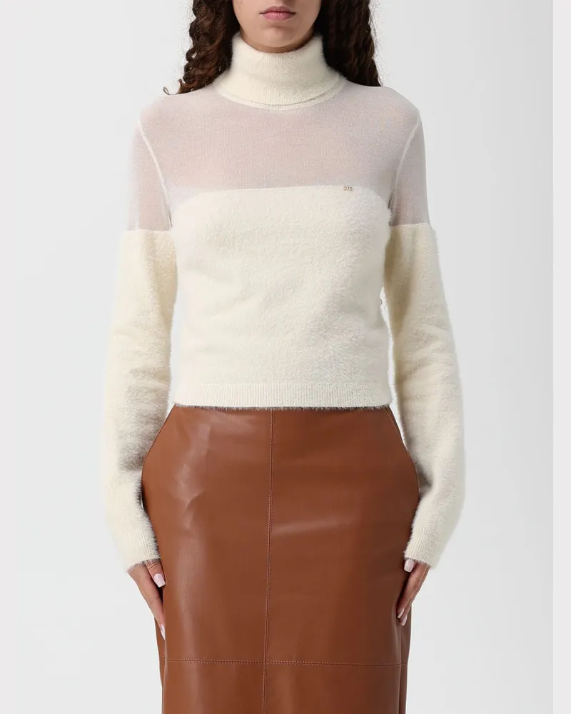 Elisabetta Franchi Strickjacke damen Weiß