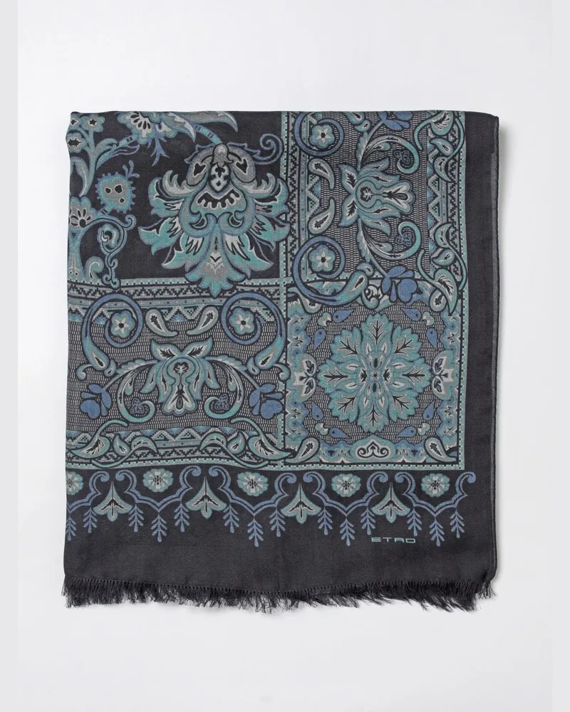 Etro Schal herren Blau