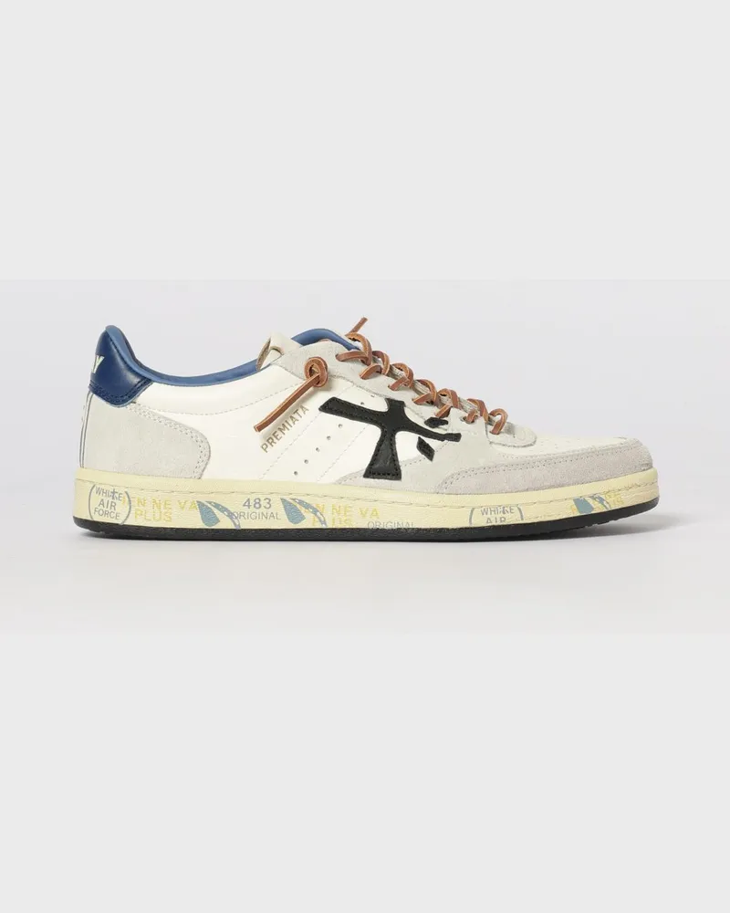 Premiata Clay Ledersneakers Bianco