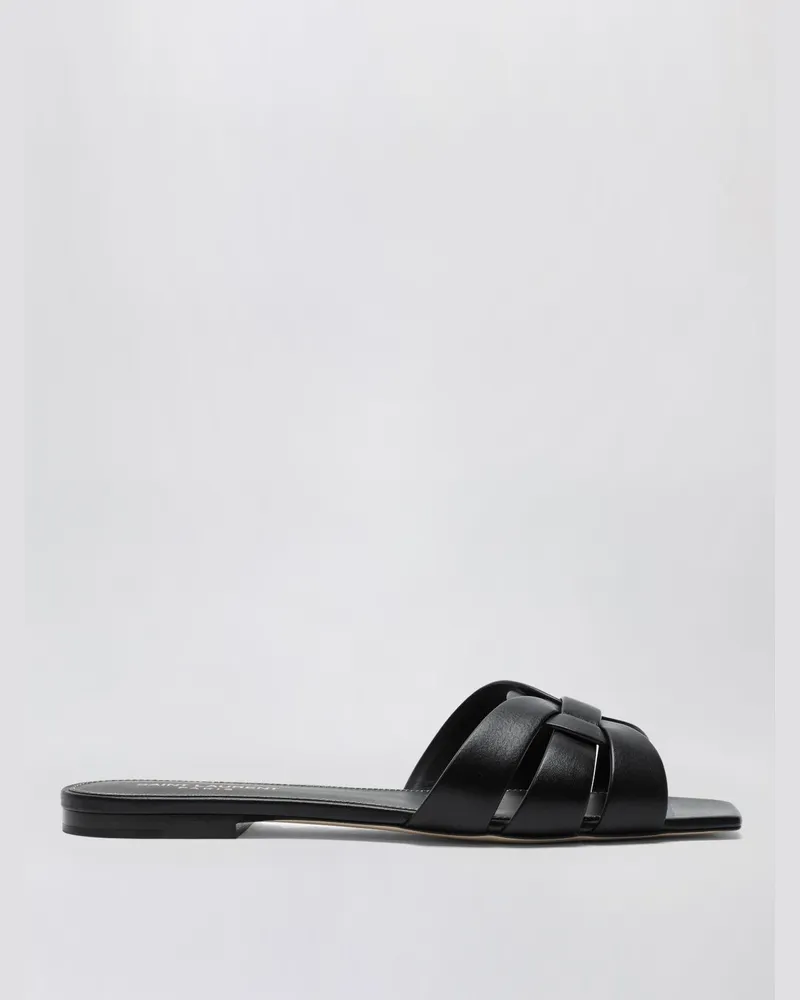 Saint Laurent Flache sandalen damen Schwarz