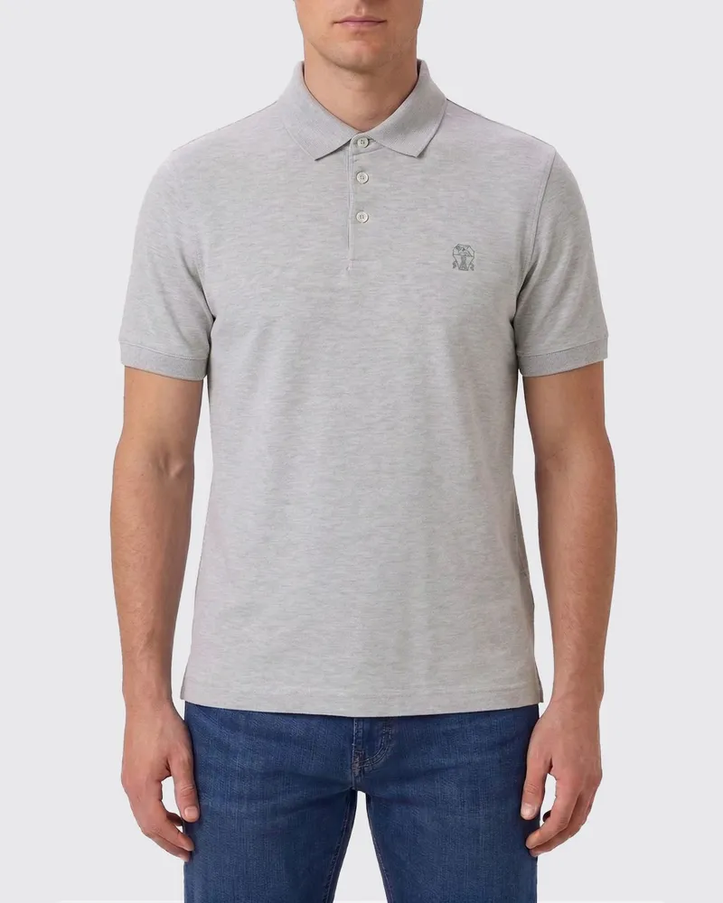 Brunello Cucinelli T-shirt herren Grau