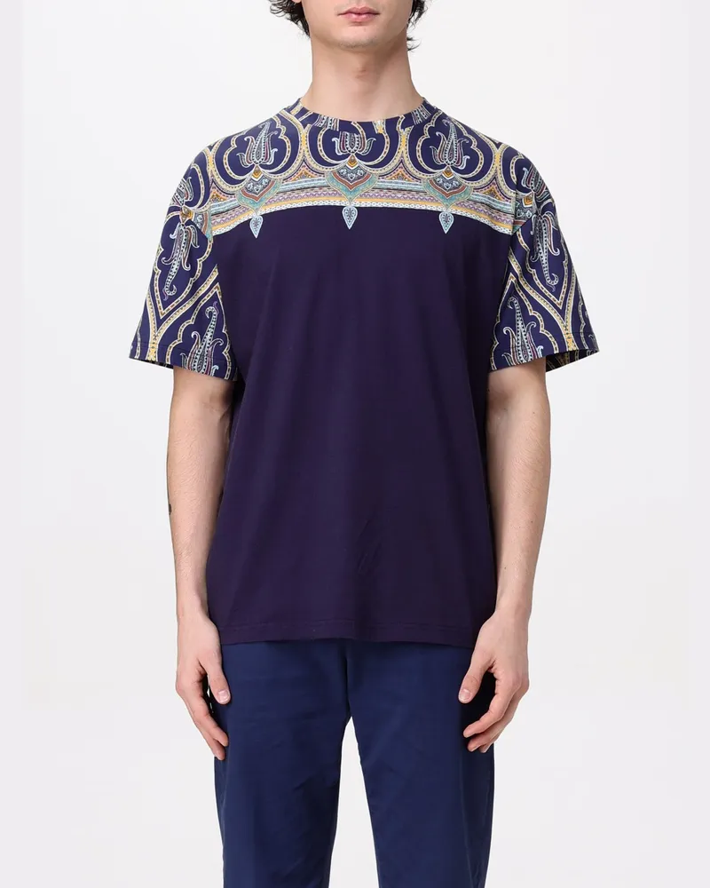 Etro T-shirt herren Blau