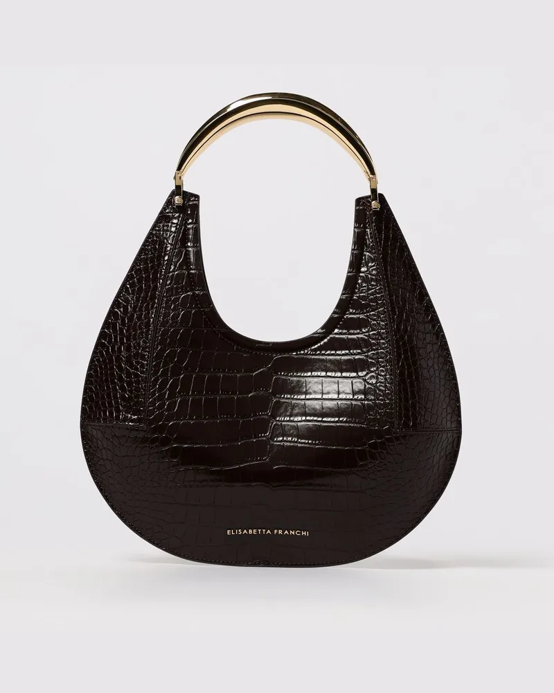 Elisabetta Franchi Schultertasche damen Braun