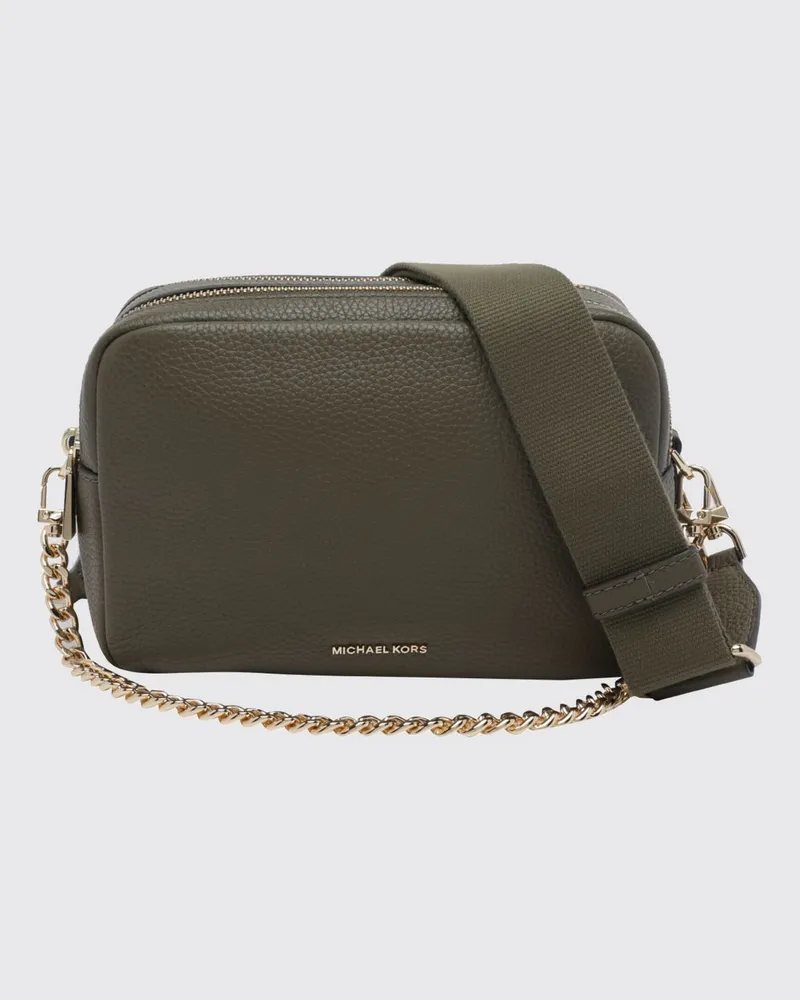 Michael Kors Bryant Umhängetasche von aus genarbtem Leder mit Kettengriff Grün