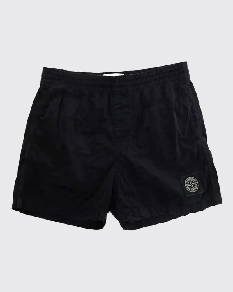 Stone Island Shorts aus technischem Gewebe Schwarz