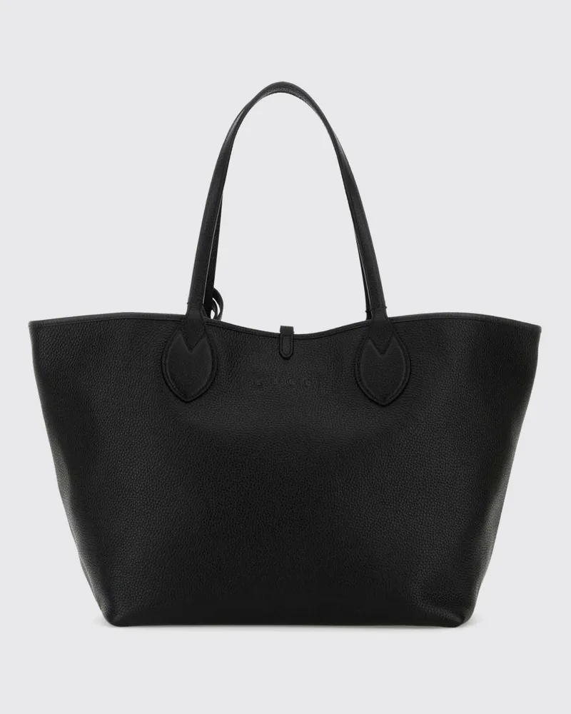 Gucci Wendbare Schultertasche aus genarbtem Leder und Logostoff Schwarz