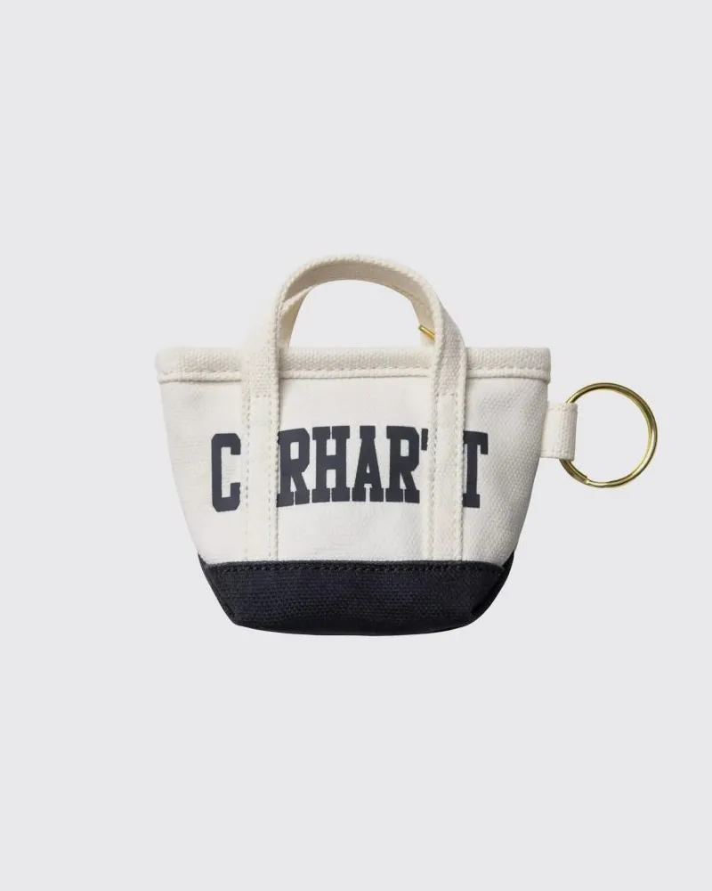 Carhartt WIP Schlüsselanhänger aus Dearborn-Baumwoll-Canvas mit Logo Weiß