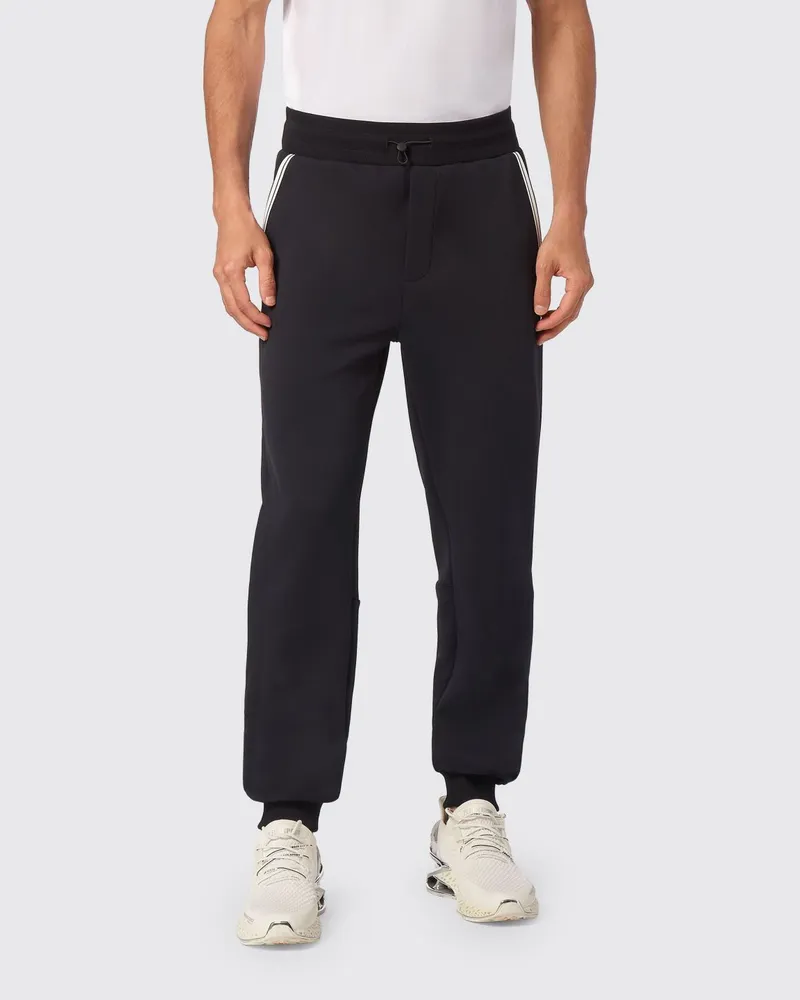 Philipp Plein Slim-Fit Jogginghose aus Jersey mit Kordelzug und Logo Schwarz
