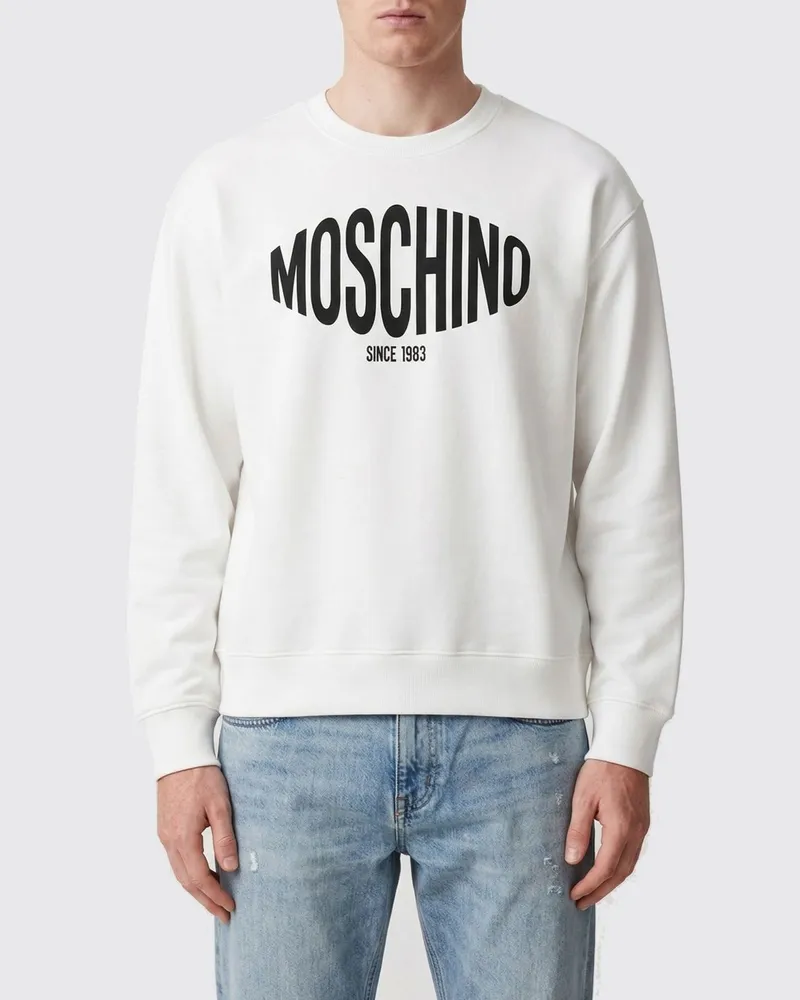 Moschino Sweatshirt herren Weiß