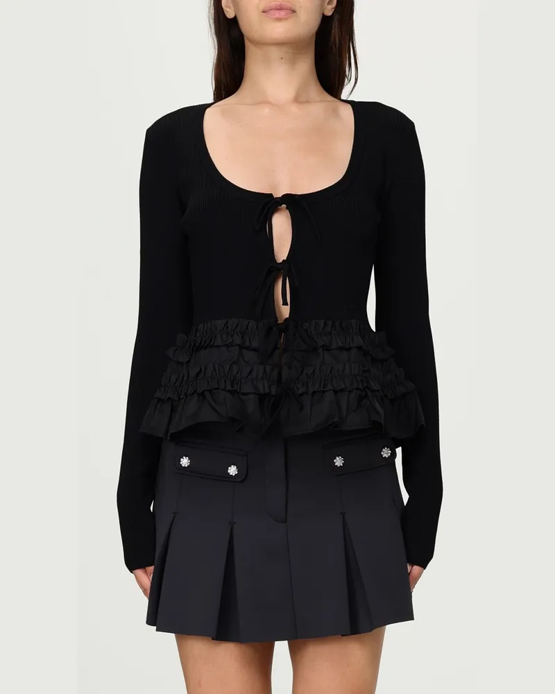 Ganni Strickjacke damen Schwarz