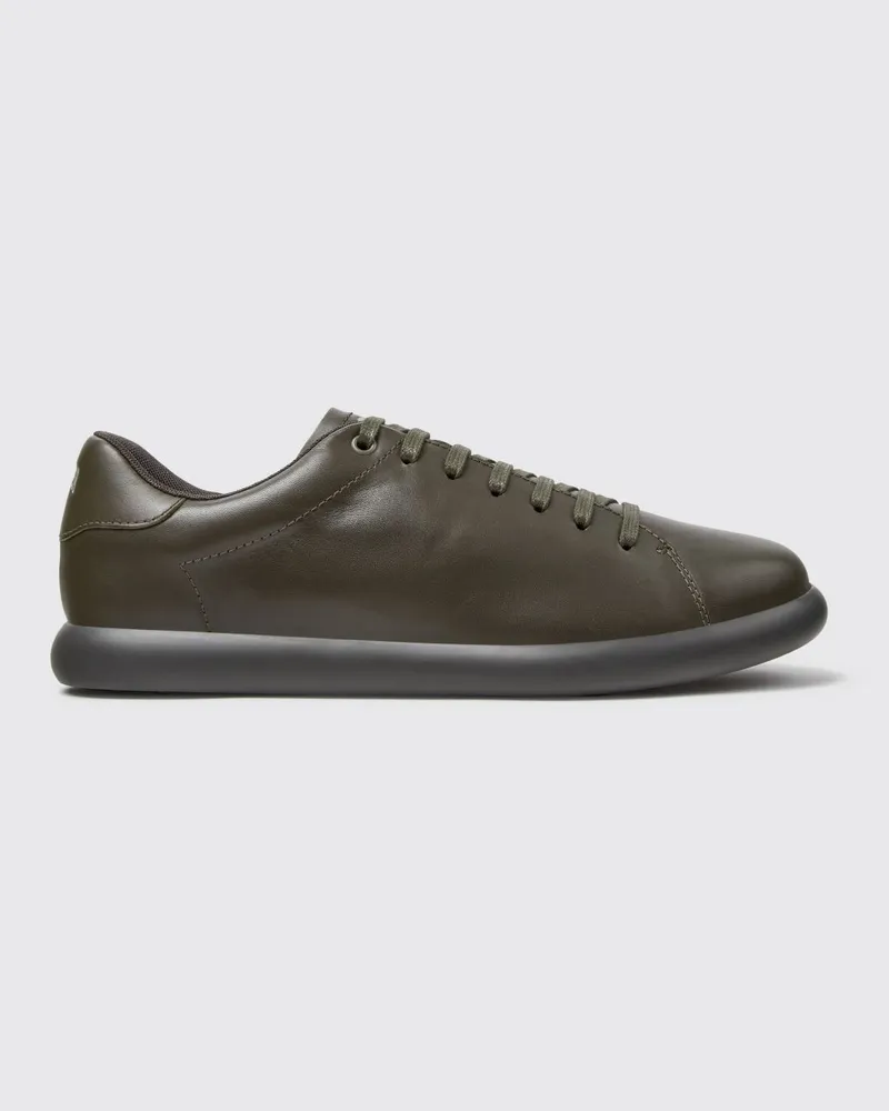 Camper Pelotas Soller Low-Top-Sneaker aus Glattleder mit geprägtem Logo hinten Grün
