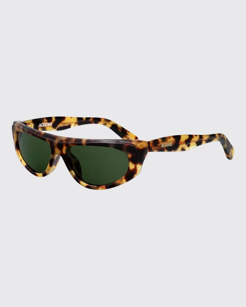 Jacquemus Cat-Eye-Sonnenbrille in Schildpatt-Optik mit ausgestelltem Acetat-Rahmen Schwarz