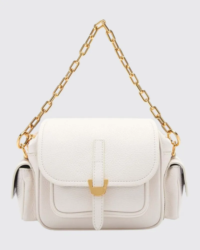 Coccinelle Schultertasche damen Weiß
