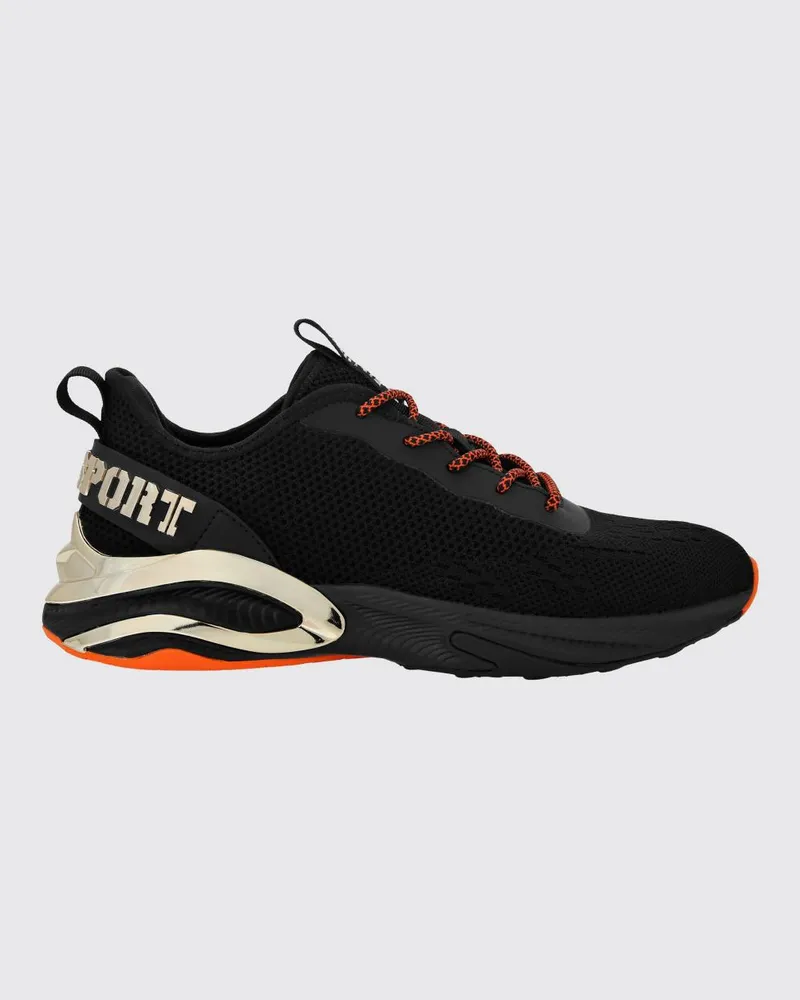 Philipp Plein Sneakers aus Häkelstrick Schwarz