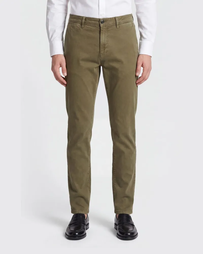 PT TORINO Stretch-Baumwoll-Chino Military